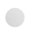 Oglinda decorativa, Siam, Lopi, 60x60x2 cm, MDF , Alb