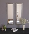 Set 2 oglinzi decorative, Hanah Home, Candy, Argintiu