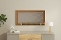 Oglinda decorativa, Siam, Pierre, 60x120x2 cm, MDF , Bronz / Alb
