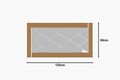 Oglinda decorativa, Siam, Pierre, 60x120x2 cm, MDF , Bronz / Alb