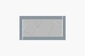 Oglinda decorativa, Siam, Pierre, 60x120x2 cm, MDF , Fume / Alb