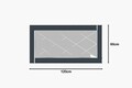 Oglinda decorativa, Siam, Pierre, 60x120x2 cm, MDF , Fume / Alb