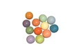 Jucarie pentru landou/carucior, Hanah Home, Pastel Balls, Multicolor