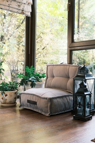 Bean Bag, Valovi, Omi, 60x62x60 cm, Textil, Gri