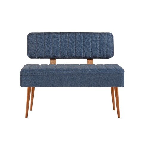 Bancă, Vella, Vina 1048, 110x82 cm, PAL, Pin Atlantic / Albastru închis