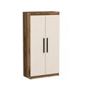 Dulap pentru haine, Arnetti, Akser, 90x180x45 cm, PAL, Nuc deschis / Bej