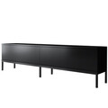 Comoda TV, Bexley, Lord, 180x47x30 cm, PAL, Negru