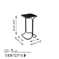 Masuta de cafea, Hanah Home, Shb-001, Negru