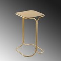 Masuta de cafea, Cerritos, Shb-001-B, 30x52x30 cm, Metal, Auriu