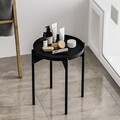 Masuta de cafea, Cerritos, Shb-002-A, 44x57x44 cm, Metal, Negru