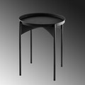 Masuta de cafea, Cerritos, Shb-002-A, 44x57x44 cm, Metal, Negru