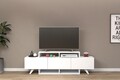 Comoda TV, Coraline, Alwin Alt, 150x49x31 cm, PAL, Alb