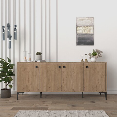 Consola, Cugino, Eylul, 180x78x45 cm, PAL, Stejar