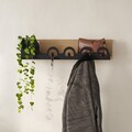 Umeras, Decortie, Liora Hanger, 63x14x14 cm, Metal, Stejar
