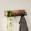 Umeras, Decortie, Liora Hanger, 63x14x14 cm, Metal, Stejar