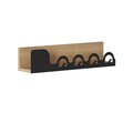 Umeras, Decortie, Liora Hanger, 63x14x14 cm, Metal, Stejar