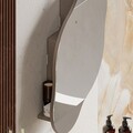 Dulap de baie, Decortie, Cloud Storage Bathroom Wall Mirror, 60x75x13 cm, PAL, Mocha