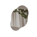 Dulap de baie, Decortie, Cloud Storage Bathroom Wall Mirror, 60x75x13 cm, PAL, Mocha