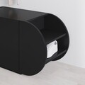 Pantofar, Decortie, Pozy Shoe Bench, 110x50x40 cm, PAL, Negru