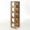 Raft decorativ din lemn pentru vinuri, Evila Originals, Meh217, 14x60x15 cm, Placaj, Maro