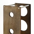 Raft decorativ din lemn pentru vinuri, Evila Originals, Meh217, 14x60x15 cm, Placaj, Maro
