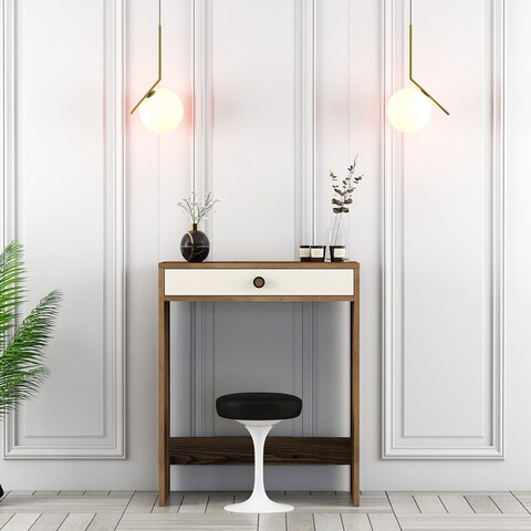 Masa de machiaj, Hanah Home, Lizbon, 70x40x84.7 cm, Maro/Crem