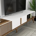 Comoda TV, Hommy Craft, Milan TV, 180x40x35 cm, PAL, Nuc/Alb