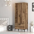 Dulap pentru haine, Hommy Craft, Kumsal T, 80x47 cm, PAL, Maro