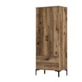Dulap pentru haine, Hommy Craft, Kumsal T, 80x47 cm, PAL, Maro
