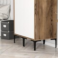 Dulap pentru haine, Hommy Craft, Kumsal SS, 80x47 cm, PAL, Nuc/Alb
