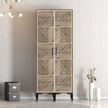 Dulap pentru haine, Hommy Craft, Kumsal PP, 80x47 cm, PAL, Maro/Crem
