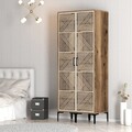 Dulap pentru haine, Hommy Craft, Kumsal PP, 80x47 cm, PAL, Maro/Crem