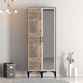 Dulap pentru haine, Hommy Craft, Kumsal PR, 80x47 cm, PAL, Maro/Crem