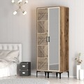 Dulap pentru haine, Hommy Craft, Kumsal PR, 80x47 cm, PAL, Maro/Crem