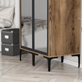 Dulap pentru haine, Hommy Craft, Kumsal RR, 80x47 cm, PAL, Nuc / Antracit