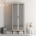 Dulap pentru haine, Hommy Craft, Kumsal RR, 80x47 cm, PAL, Maro/Crem