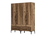 Dulap pentru haine, Hommy Craft, Kumsal TT, 160x47 cm, PAL, Maro