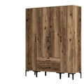 Dulap pentru haine, Hommy Craft, Kumsal STS, 160x47 cm, PAL, Maro