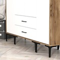 Dulap pentru haine, Hommy Craft, Kumsal STS, 160x47 cm, PAL, Nuc/Alb