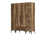 Dulap pentru haine, Hommy Craft, Kumsal STP, 160x47 cm, PAL, Maro