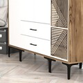 Dulap pentru haine, Hommy Craft, Kumsal STP, 160x47 cm, PAL, Nuc/Alb