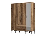 Dulap pentru haine, Hommy Craft, Kumsal STR, 160x47 cm, PAL, Maro
