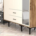 Dulap pentru haine, Hommy Craft, Kumsal STR, 160x47 cm, PAL, Maro/Crem