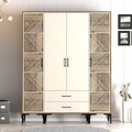 Dulap pentru haine, Hommy Craft, Kumsal PTP, 160x47 cm, PAL, Maro/Crem