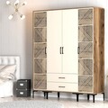 Dulap pentru haine, Hommy Craft, Kumsal PTP, 160x47 cm, PAL, Maro/Crem