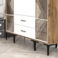 Dulap pentru haine, Hommy Craft, Kumsal PTP, 160x47 cm, PAL, Nuc/Alb