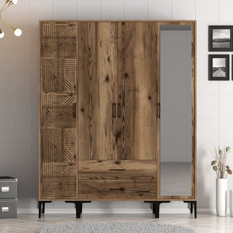 Dulap pentru haine, Hommy Craft, Kumsal PTR, 160x47 cm, PAL, Maro
