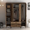 Dulap pentru haine, Hommy Craft, Kumsal PTR, 160x47 cm, PAL, Maro