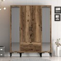 Dulap pentru haine, Hommy Craft, Kumsal RTR, 160x47 cm, PAL, Maro
