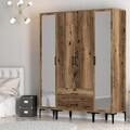 Dulap pentru haine, Hommy Craft, Kumsal RTR, 160x47 cm, PAL, Maro